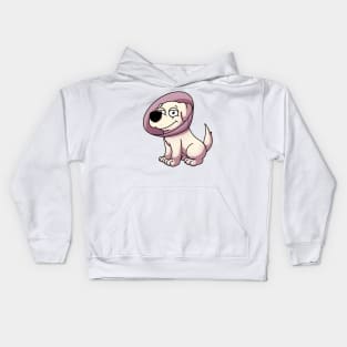 Labrador With Cone Kids Hoodie